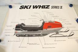 1970's Massey Ferguson Ski Whiz Snowmobile Poster