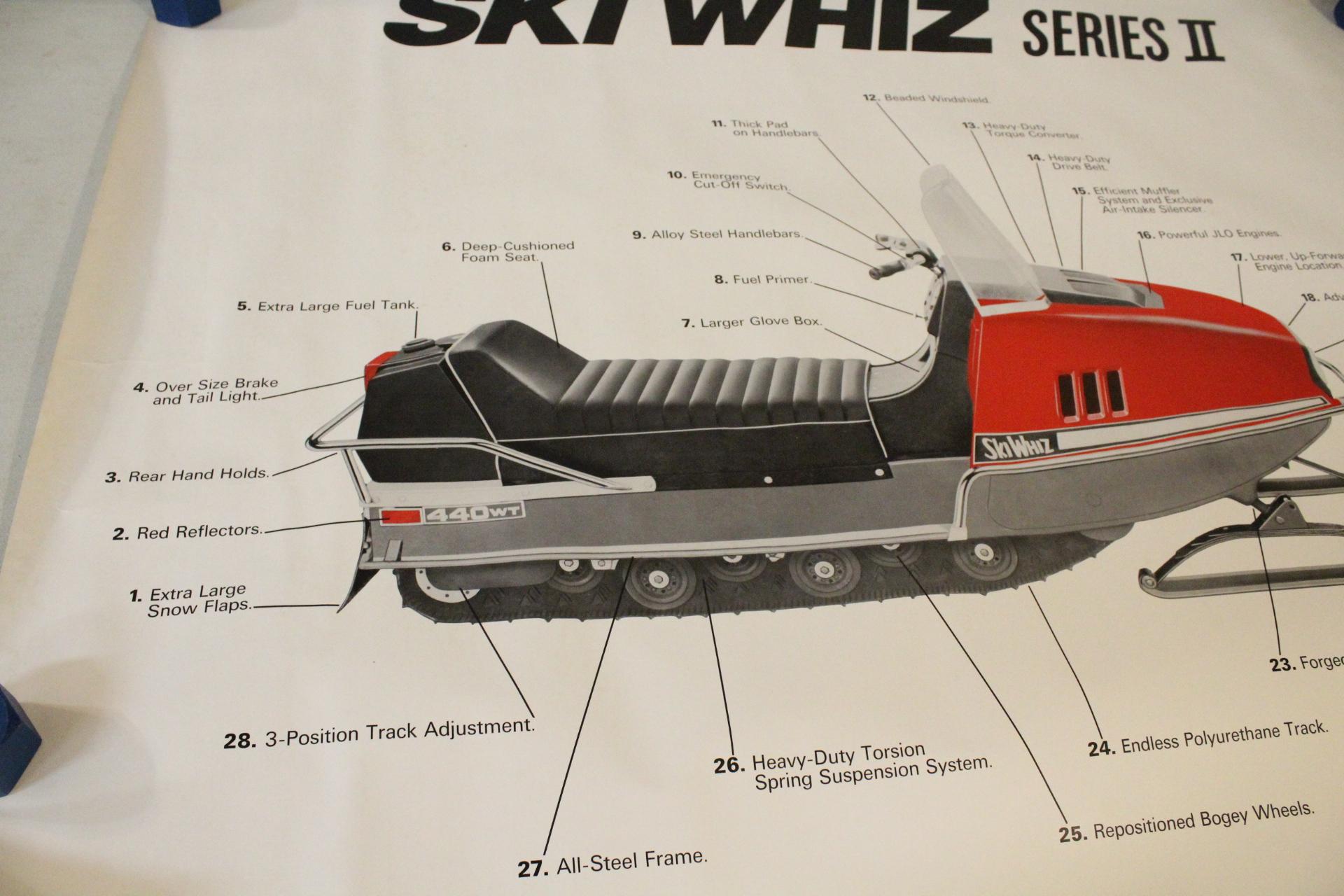 1970's Massey Ferguson Ski Whiz Snowmobile Poster