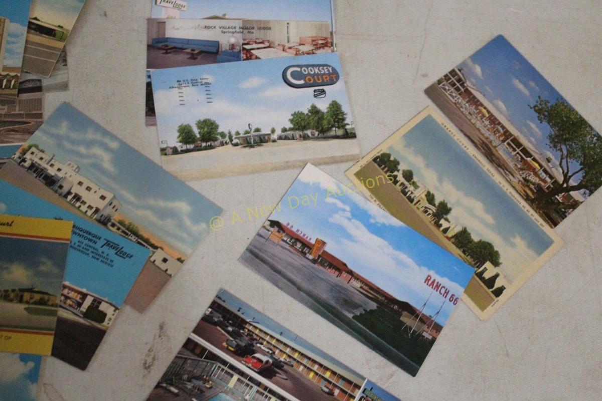 100+ Mid-Century Motel Travel Postcards Souvenirs