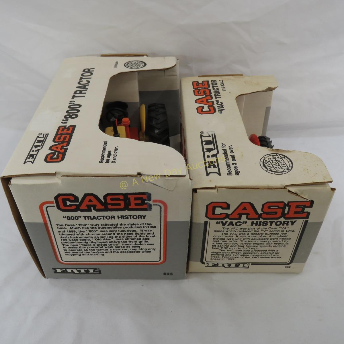 Ertl Case "800" & "VAC" tractors 1/16 scale