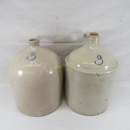 2 3 Gallon Stoneware Jugs