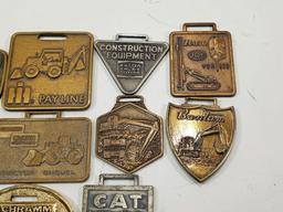 Vintage Watch Fobs Advertising Construction