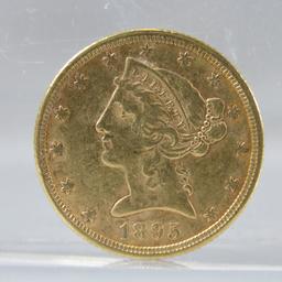 1895 $5 Gold Liberty Head Half Eagle