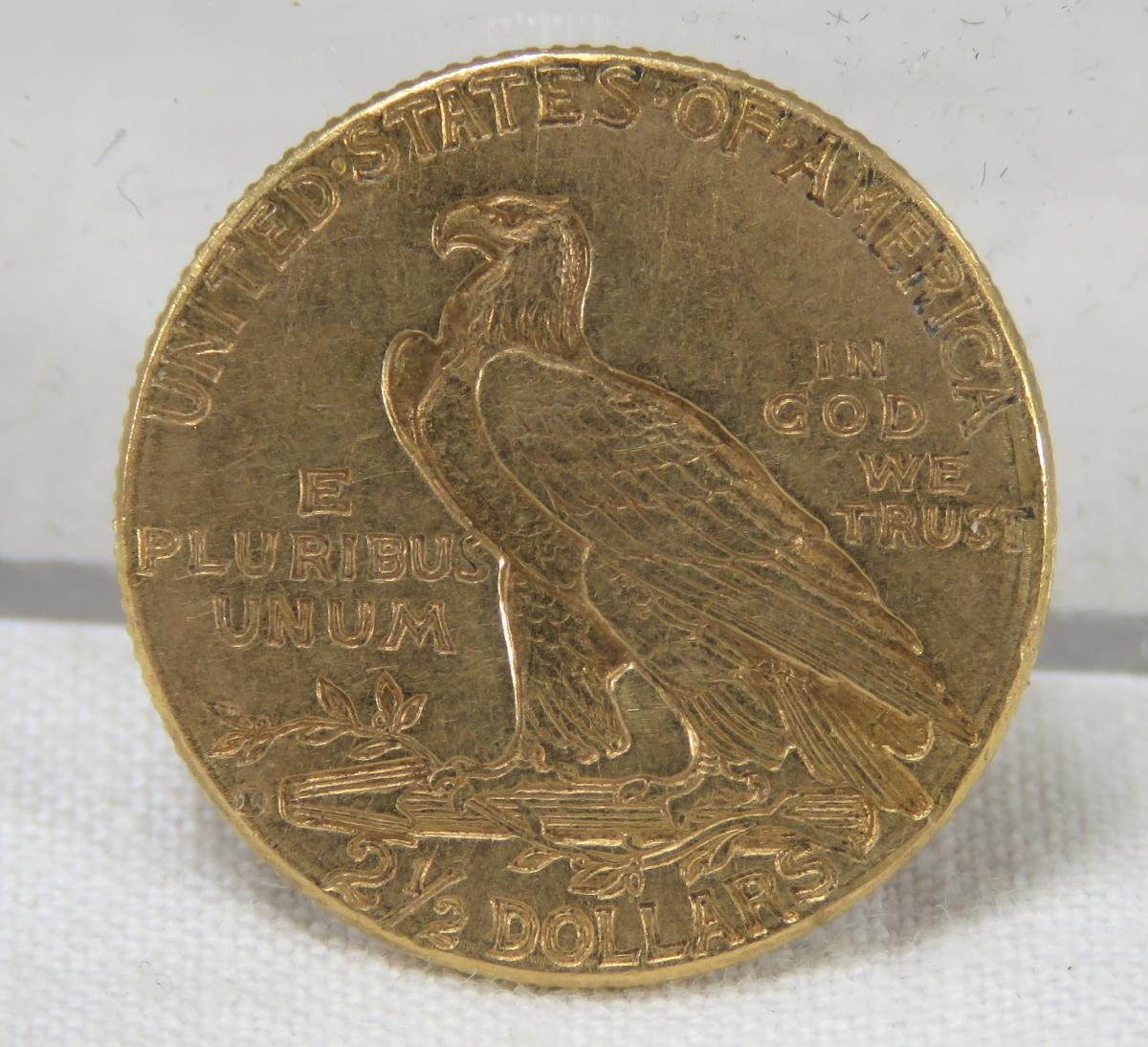 1914 D $2 1/2 Gold Indian Head Quarter Eagle