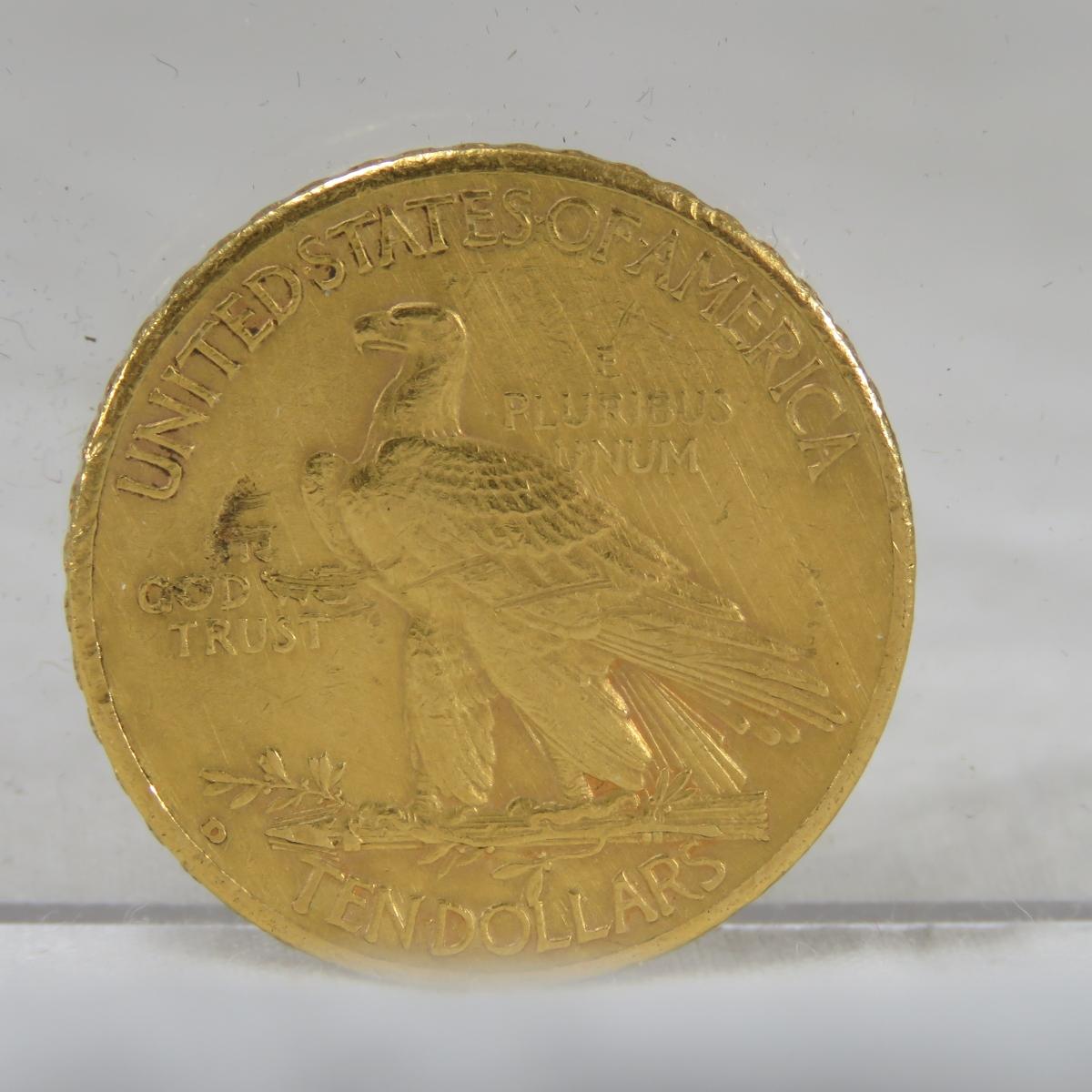 1910 D $10 Gold Indian Head Eagle