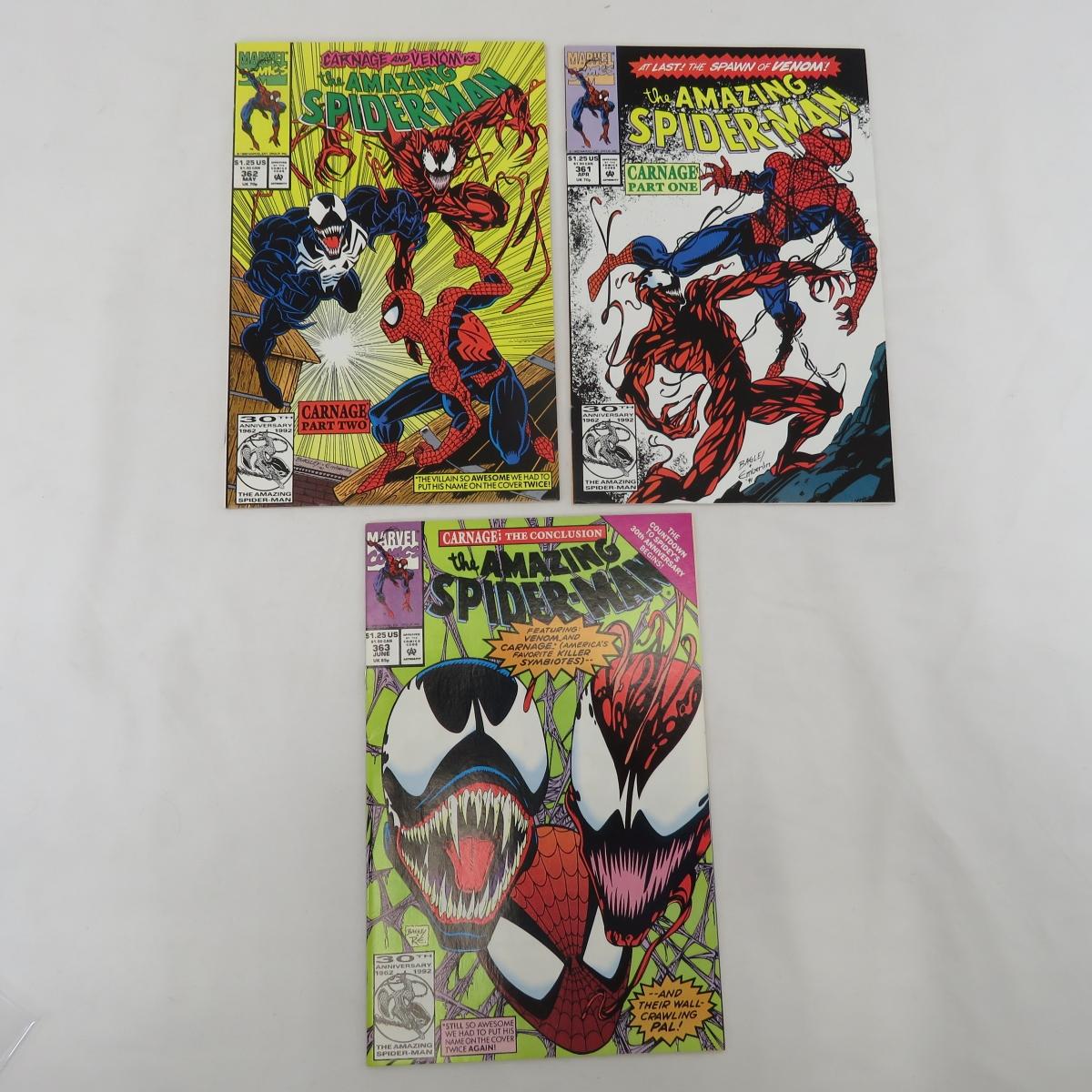 The Amazing Spider-Man #361, 362, 363