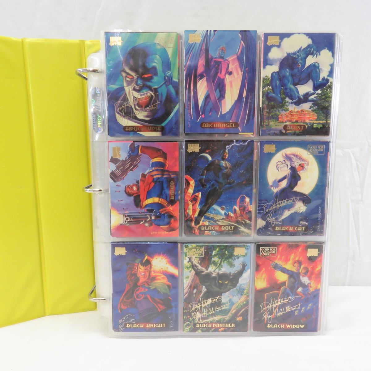 Marvel X-Men Trading Cards In Binder