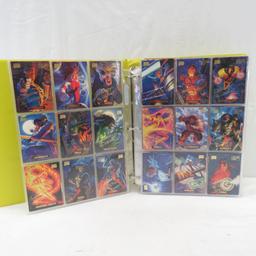 Marvel X-Men Trading Cards In Binder