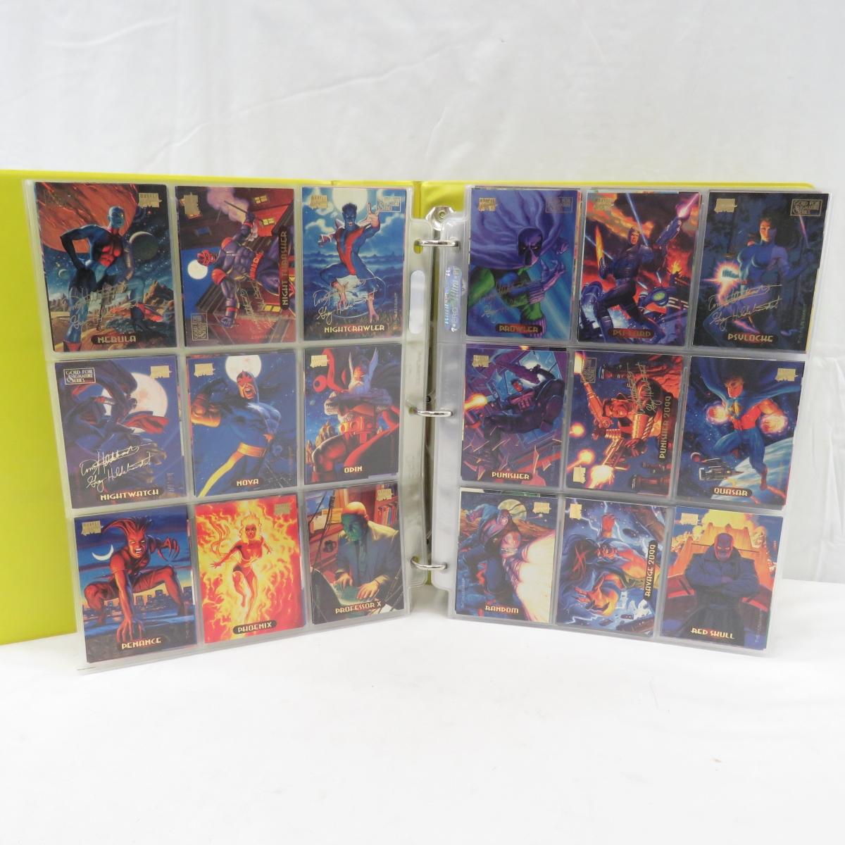 Marvel X-Men Trading Cards In Binder