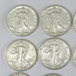 20 1944 Walking Liberty Silver Half Dollars XF-AU