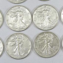 20 1944 Walking Liberty Silver Half Dollars XF-AU