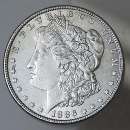 1886 Morgan Silver Dollar BU