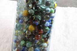 Half Gallon Ball Mason Jar Full of Marbles