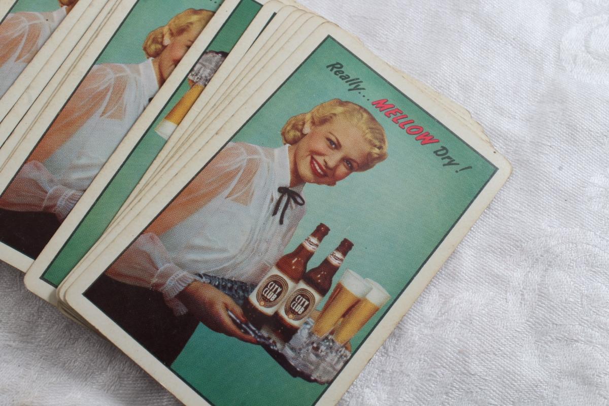 Vintage City Club Beer Advertising Playing cards