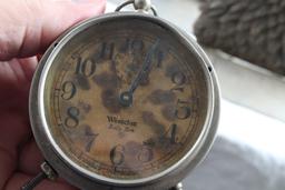 Metzke Eagle Bookends & 1925 Westclox Clock