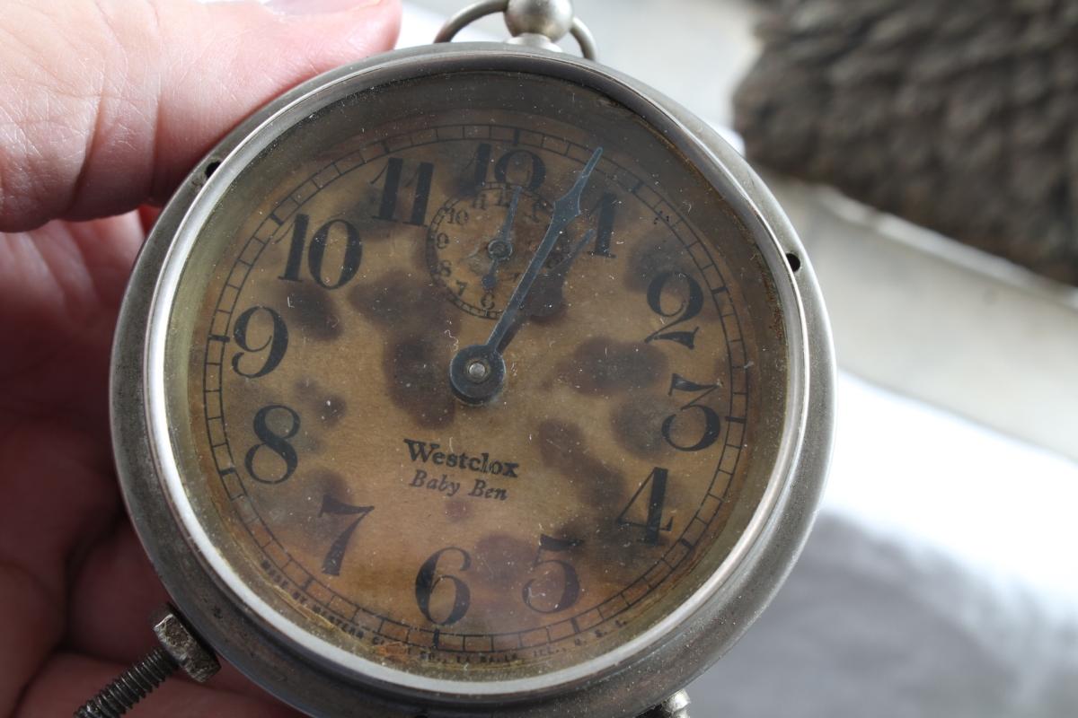 Metzke Eagle Bookends & 1925 Westclox Clock