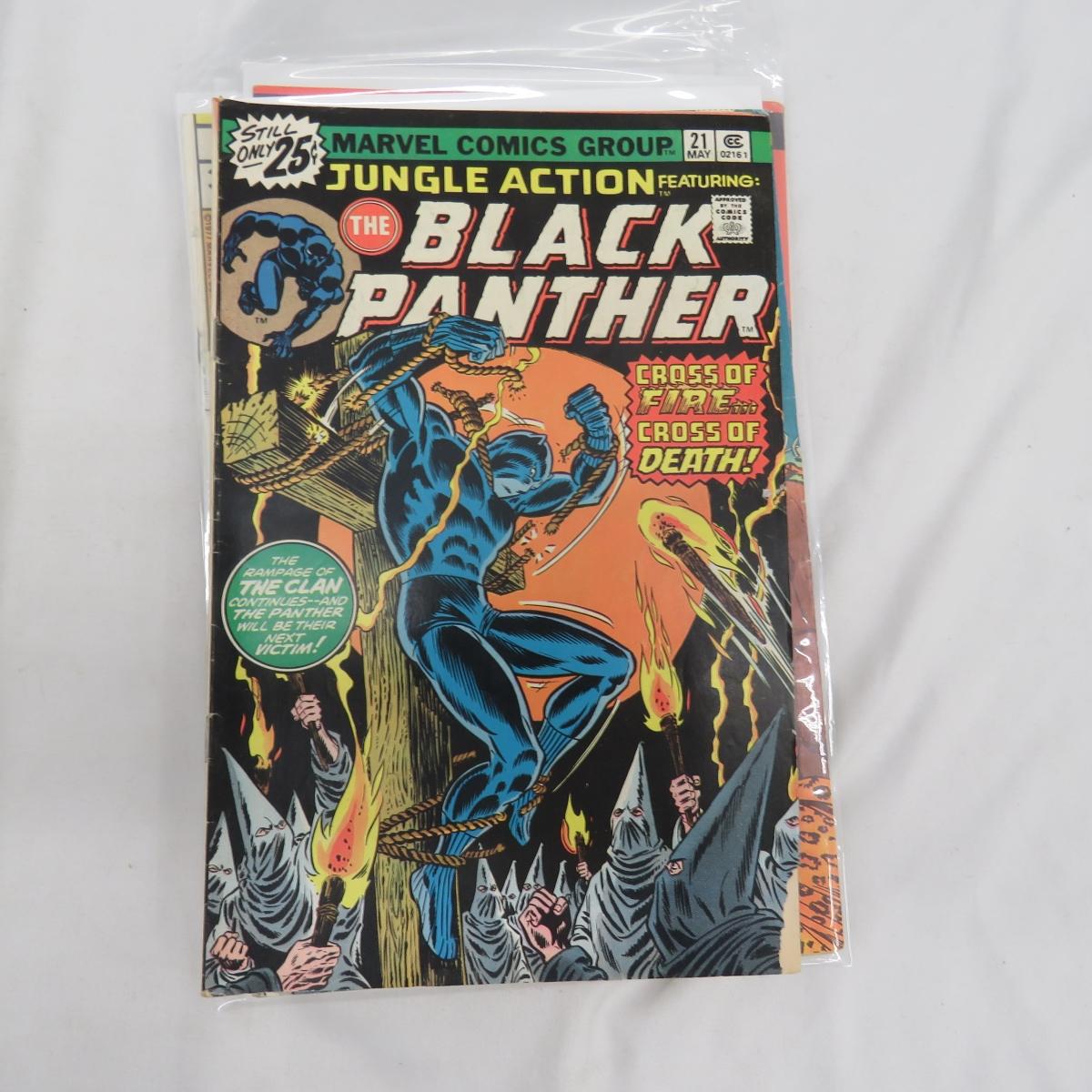 7 Bronze Age Marvel Black Panther Comics #1 x3