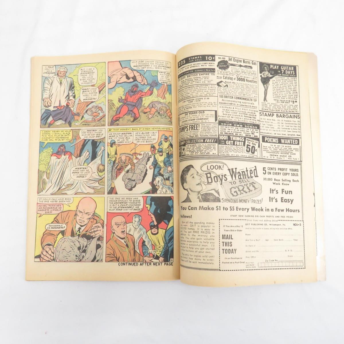 Marvel Comics 1965 X-Men 1st App Stranger Key