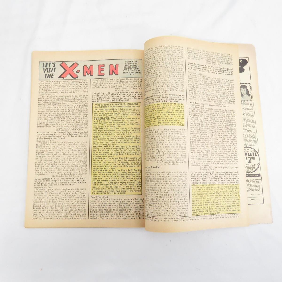 Marvel Comics 1965 X-Men 1st App Stranger Key