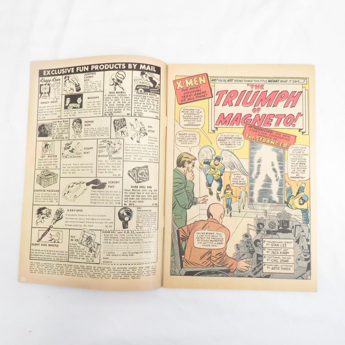 Marvel Comics 1965 X-Men 1st App Stranger Key