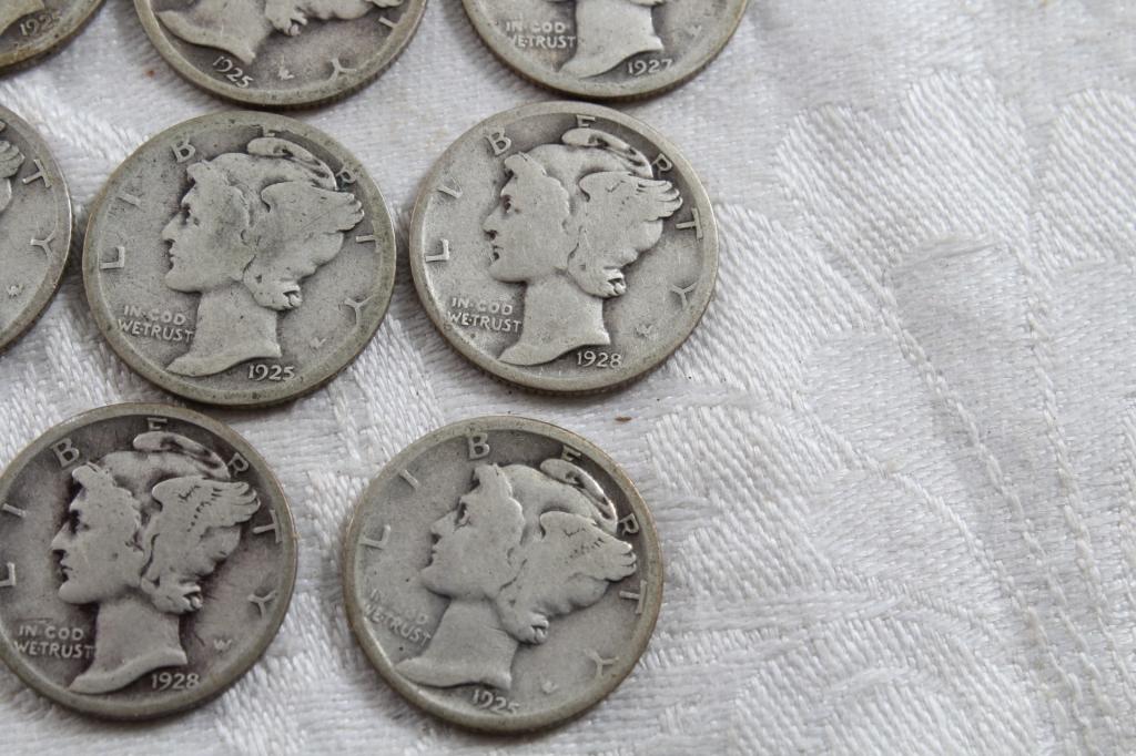 20 Mercury Dimes Teens & 20's for dates