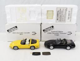 1995 & 1996 Danbury Mint Corvette Models 1:24