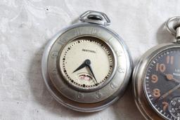 2 Pocket Watches Sentinel & Leonard Night Watch