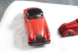 Marx Windup Tricky Fire Chief & Tin Friction Car