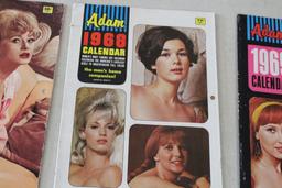 1966, 1968 &1969 Pinup Girl Adam Calendars