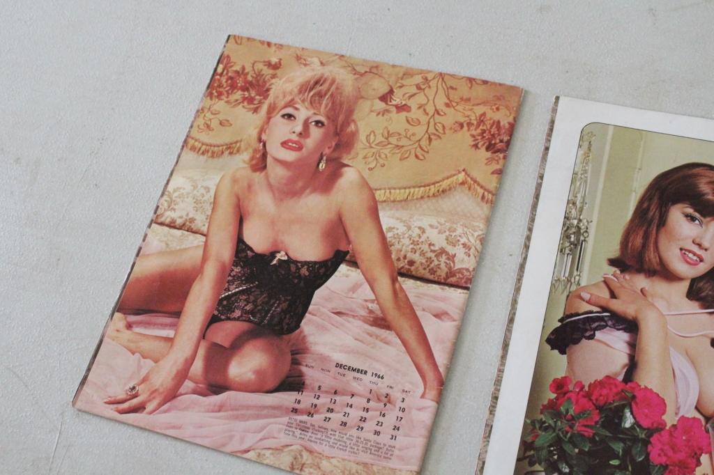 1966, 1968 &1969 Pinup Girl Adam Calendars