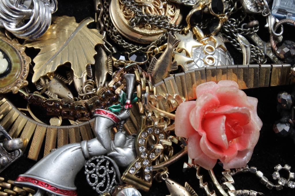 Costume Jewelry, Rhinestones, Cameo & More