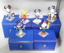 6 Snoopy on Parade Figures in Boxes