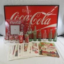 Coca-Cola Sign, Light Cover, Ads & Bottles