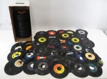 200 Assorted Vintage 45 Records No Sleeves