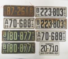 1920's & 1949 MN License Plates