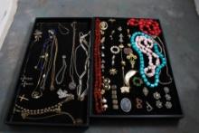 Costume Jewelry necklaces, brooches, bracelets