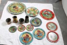 Ohio Art & Other Antique Child's Play Dish Sets