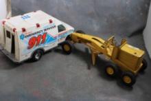 Nylint Grader & Nylint Emergency Toy Vehicle