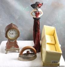 Lingerie Sad Iron, New Haven Clock, Puttin on Ritz