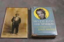 Black Americana Dwarf Photo, Ethel Waters H/C book