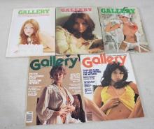 5 Gallery Adult Magazines 1970's