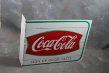 Coca Cola Flanged Double Sided Metal Sign