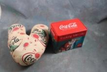 Coca Cola Recipe Box & Coke Child's Chin Rest