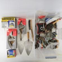 Trowels, Sawhorse Brackets, Tools & More