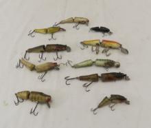 Antique Jointed Wooden Fishing Lures- CCB Co