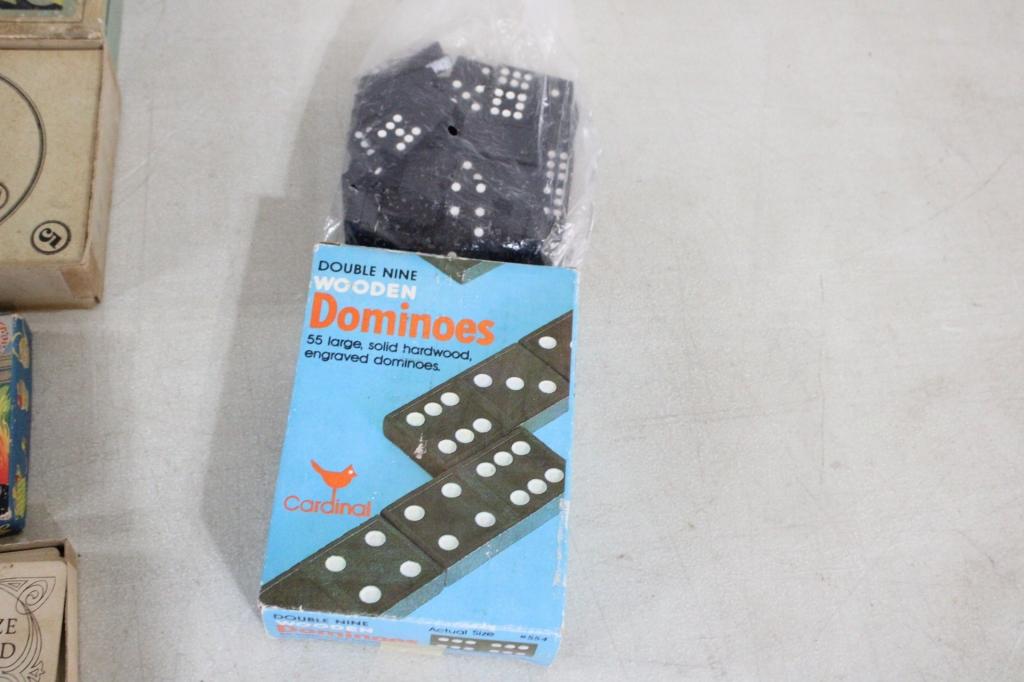 Vintage Games Checkers, Dominoes, Tiddledy Winks