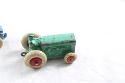 2 Barclay or Manoil Toy Tractors