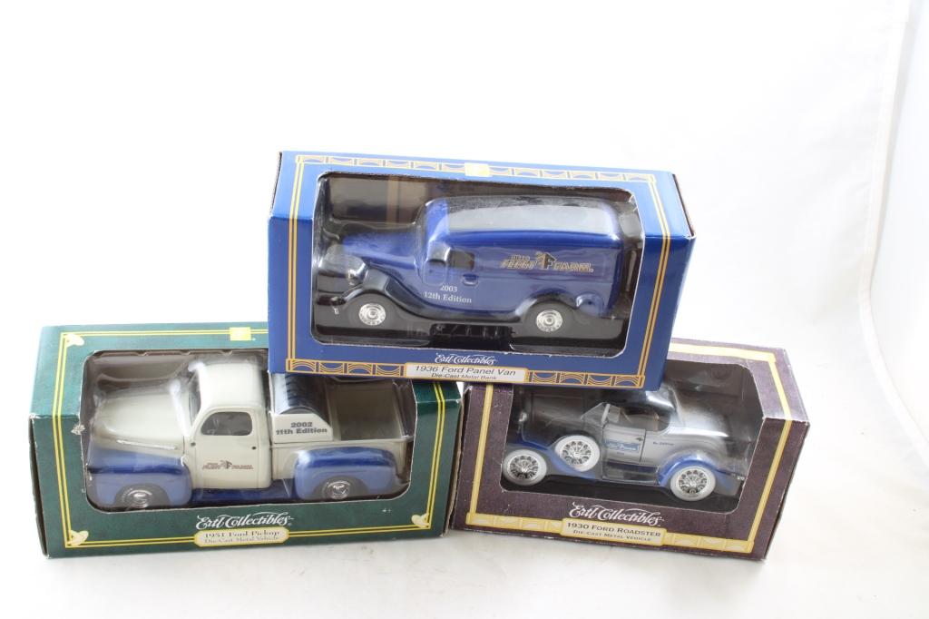 3 Ertl Collectibles Diecast Vehicles New in Boxes