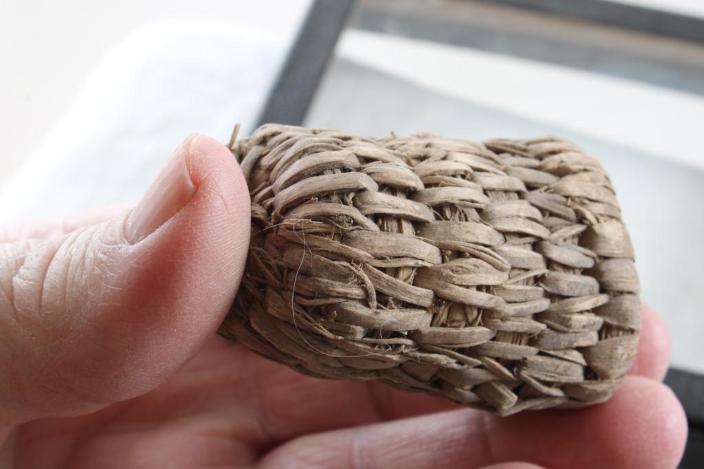 2 Miniature Native American Woven Baskets