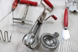 Vintage Kitchen Utensils Mashers, Beaters, & More